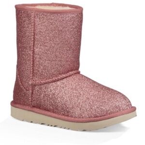 UGG classic pink glitter Short Boot size 5
